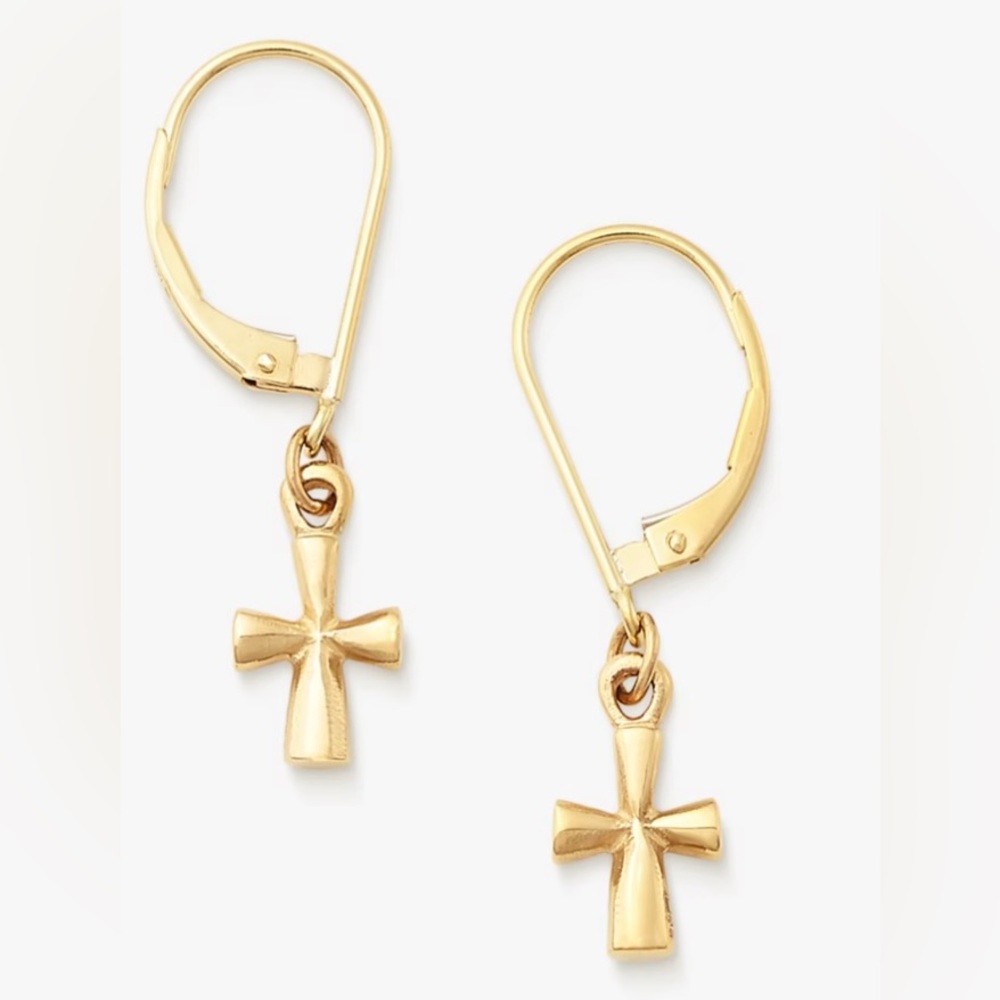 EUC 14k GOLD JAMES AVERY ST. TERESA EARRINGS